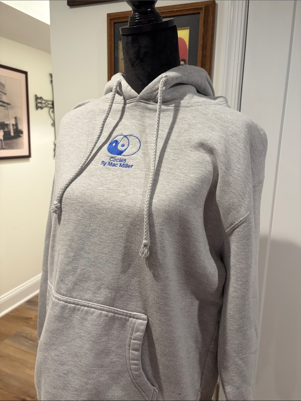 Circles by Mac Miller Gray Logo Hoodie